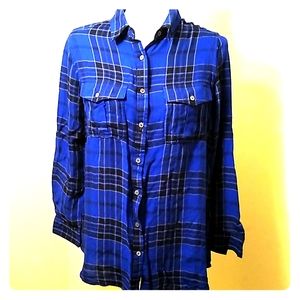 KC Khakis & Co Plaid Button Down Shirt Small